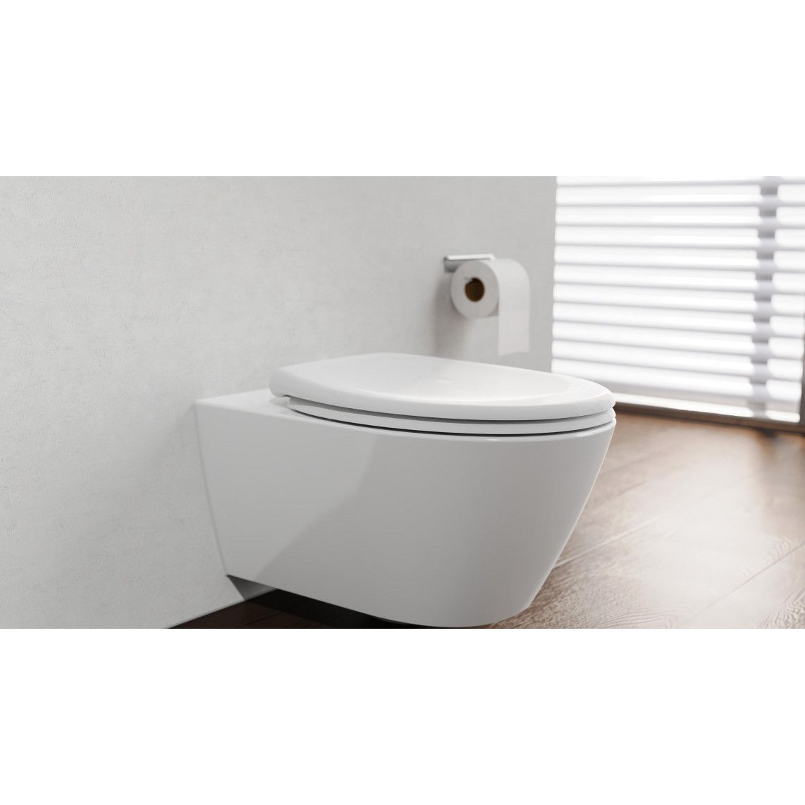 82600 abattant WC en Duroplast WHITE, PREMIUM, avec frein de chute et déclipsable vue 11
