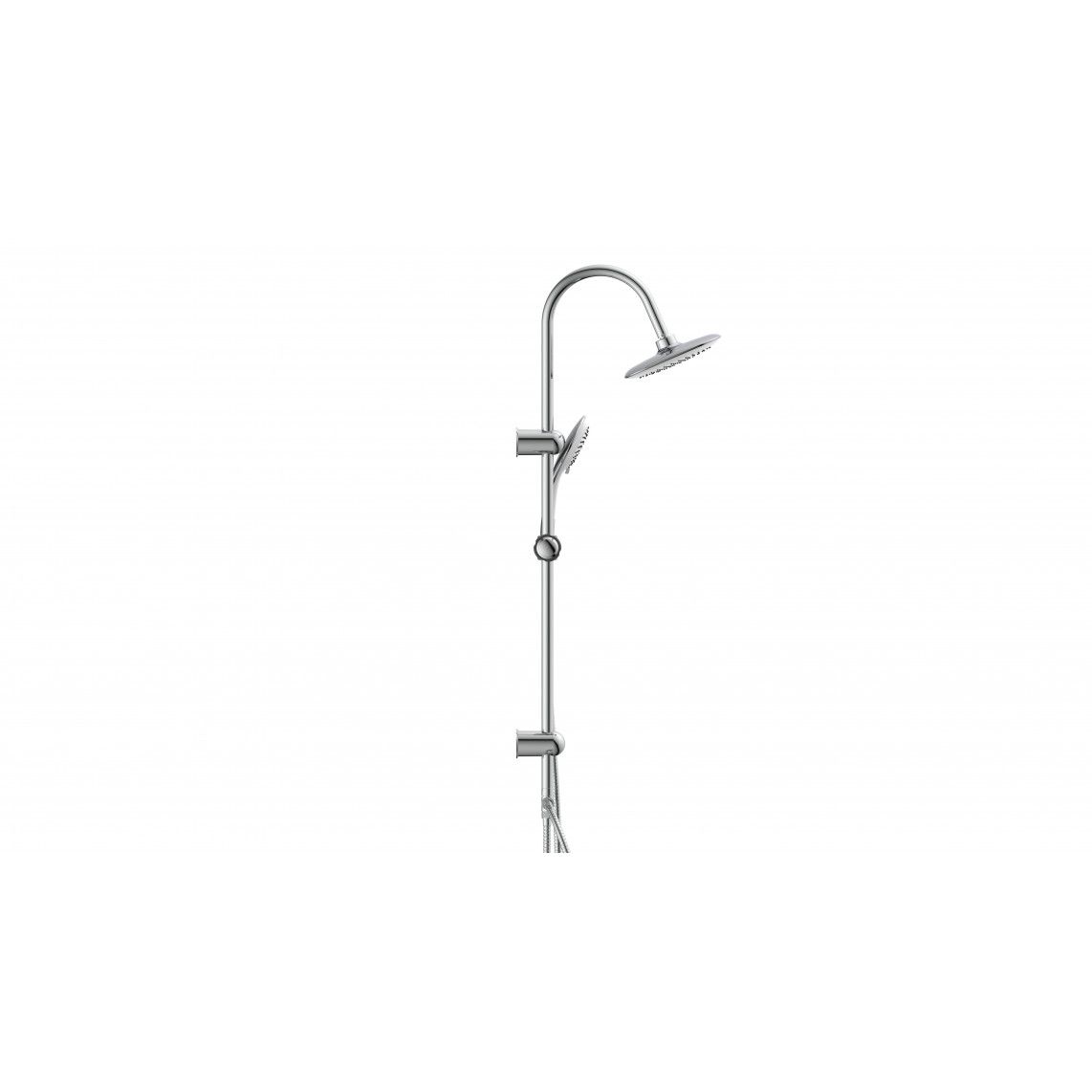 60057 TENERIFFA Set douche de pluie, chromé/blanc vue 3