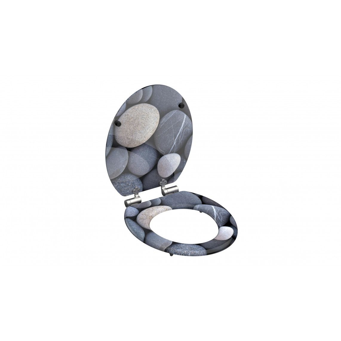80130 abattant WC en MDF GREY STONES, avec frein de chute vue 4