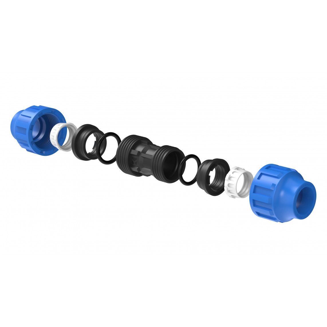 984848117 PP Verloopfitting, 25 mm x 20 mm, knelfitting voor tyleen/socarex vue 3