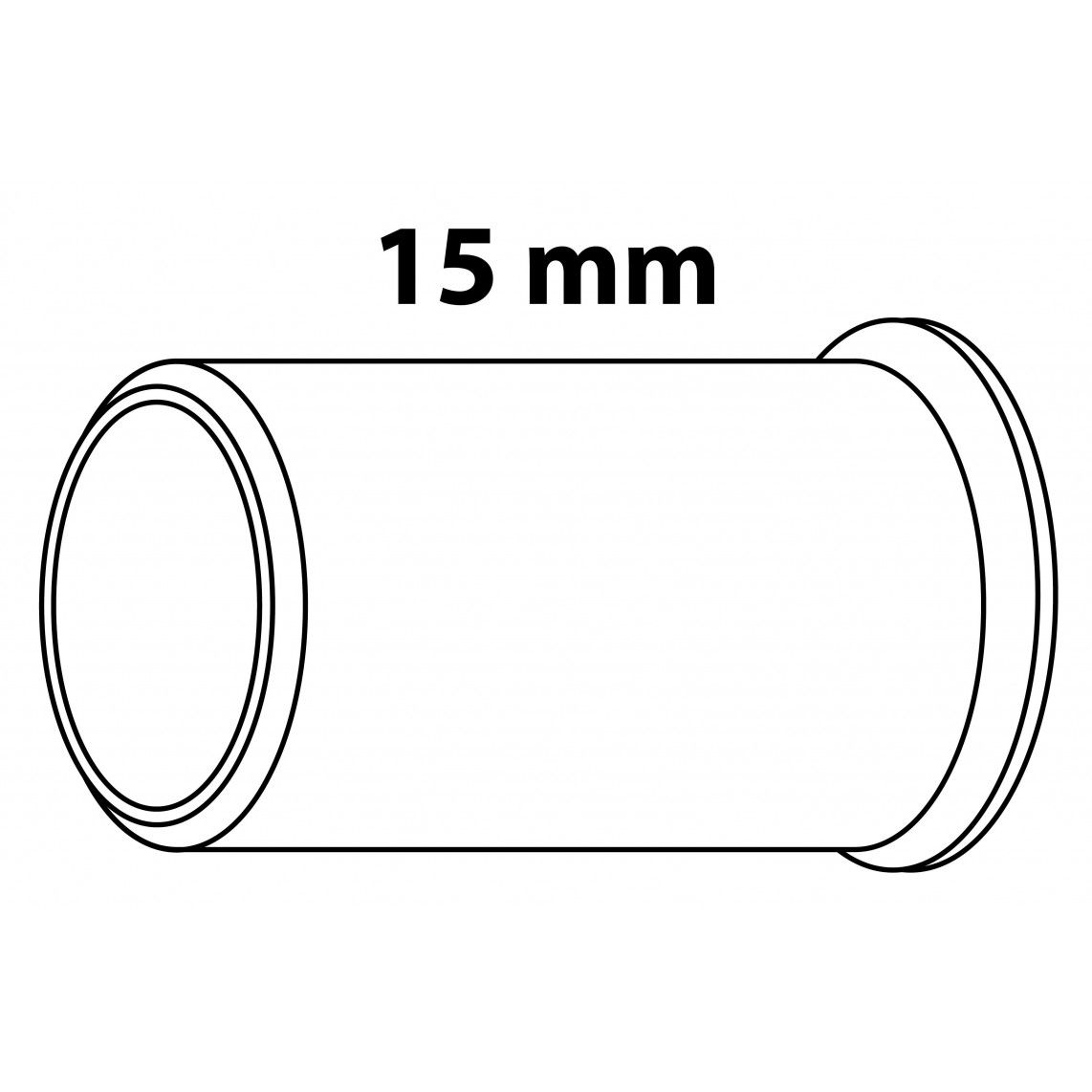 989462217 MS steunmof, blanco, knelfitting voor 15 mm koperen buis (4x) vue 4