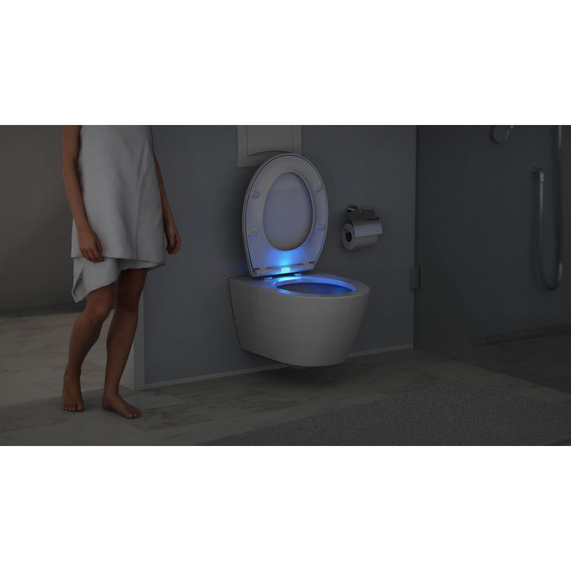 82950 Duroplast WC-zitting met LED nachtlampje, met valrem en afneembaar vue 9