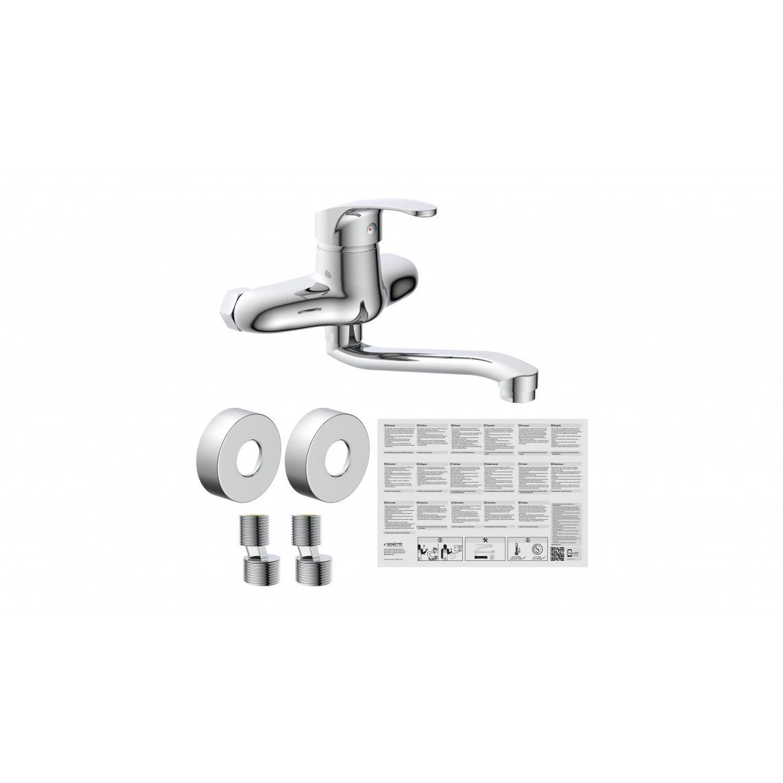36760 ORAZI Keukenkraan voor wandmontage, chroom vue 6