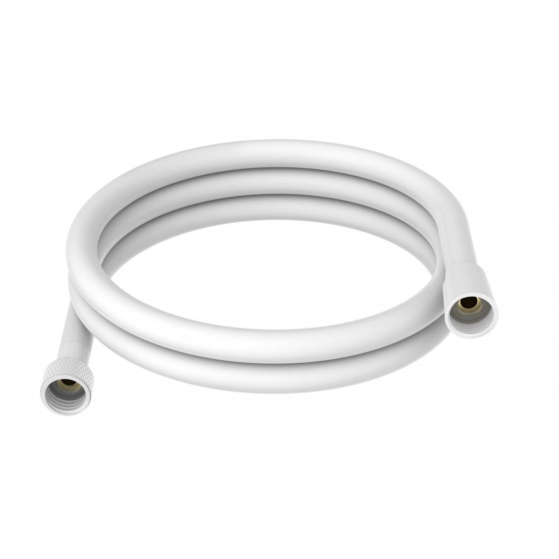 63878 Shower hose 150cm, PVC, white matt vue 3