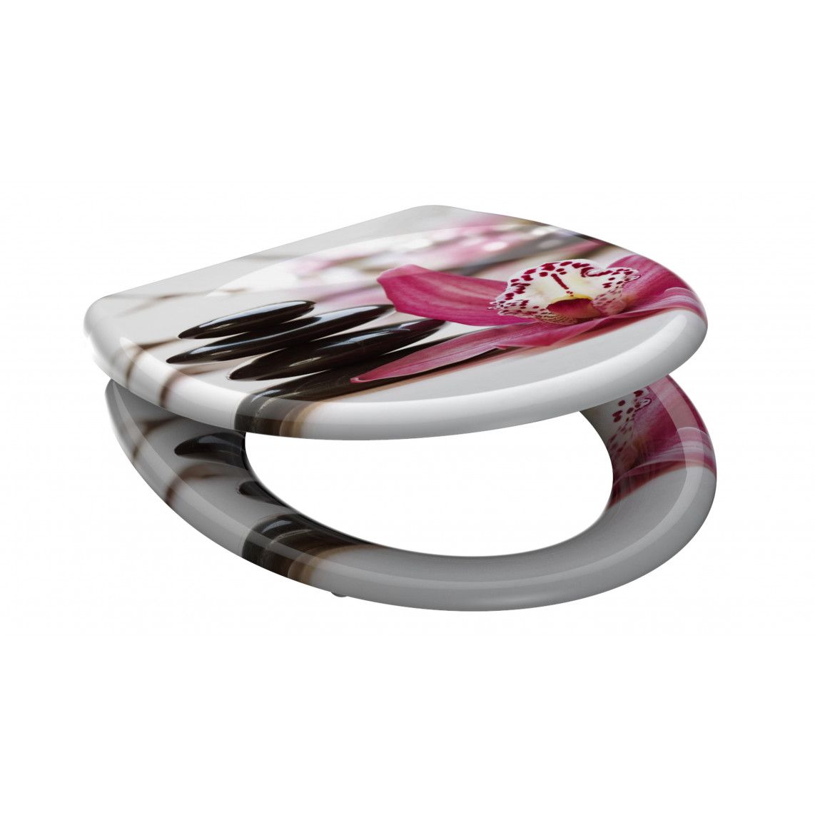 82376 Duroplast WC-zitting WELLYNESS, met valrem en afneembaar vue 2