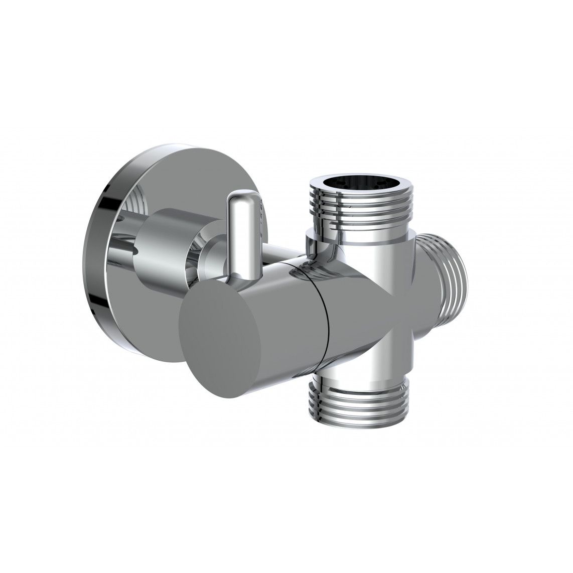 01846 Bouton rotatif, chromé, avec support mural, par ex. pour 60075