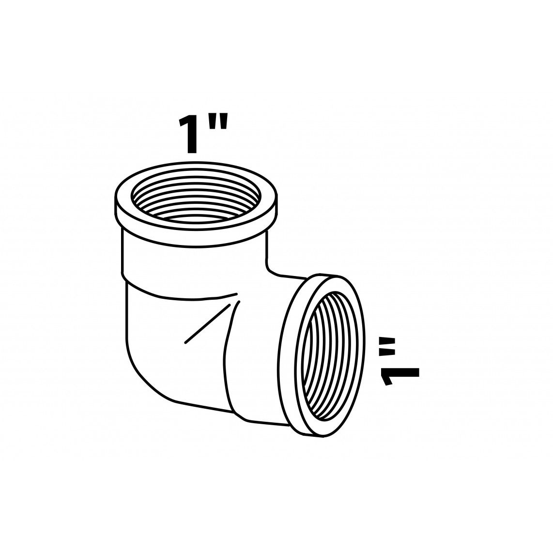 989384355 MS knie 90°, blanco, 1"BI vue 2