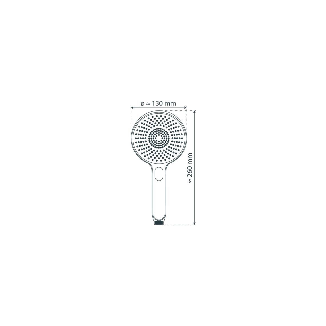 60200 KARIBIK Handdouche, chroom/lichtgrijs vue 2