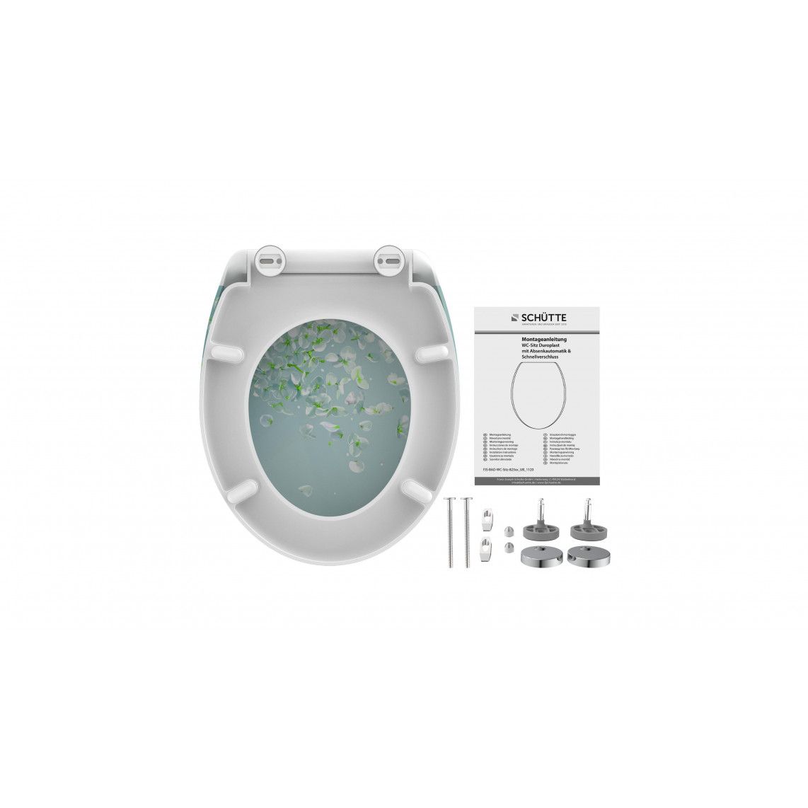 82381 abattant WC en Duroplast FLOWER IN THE WIND, avec frein de chute et déclipsable vue 8