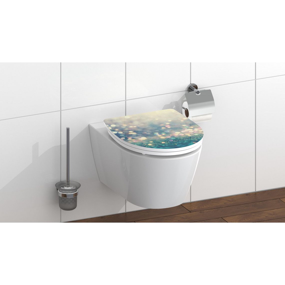 82587 Duroplast HG Toilet seat MAGIC LIGHT, with soft close and quick release vue 8