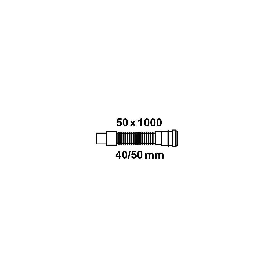98808030 Flexible HT drainage, grey, 50 x 1000 x 40/50 mm vue 2