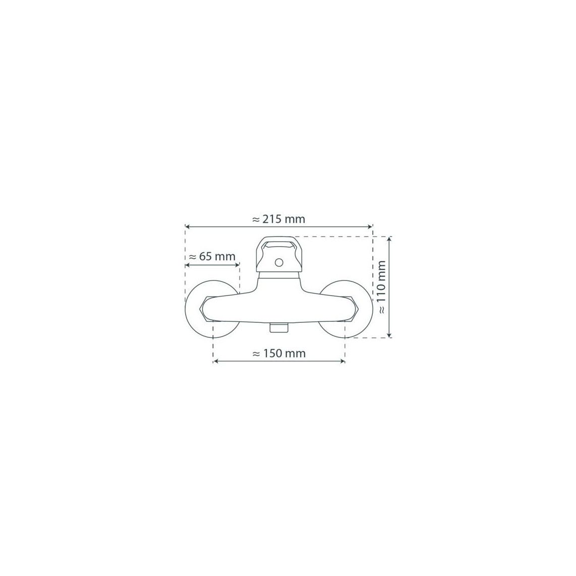 35040 BATONI Shower mixer, chrome vue 4