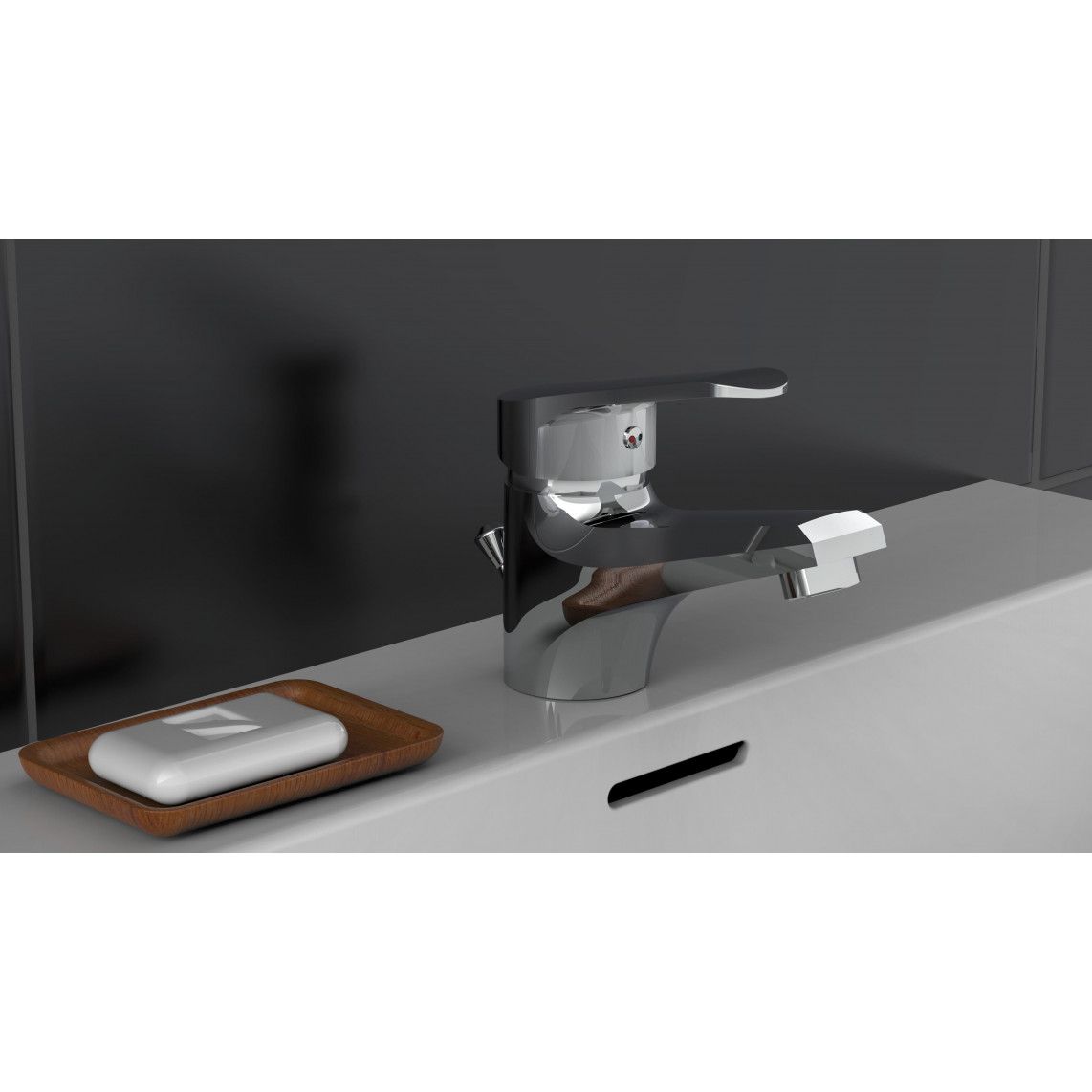36510 TESSA Mitigeur lavabo, chromé vue 3
