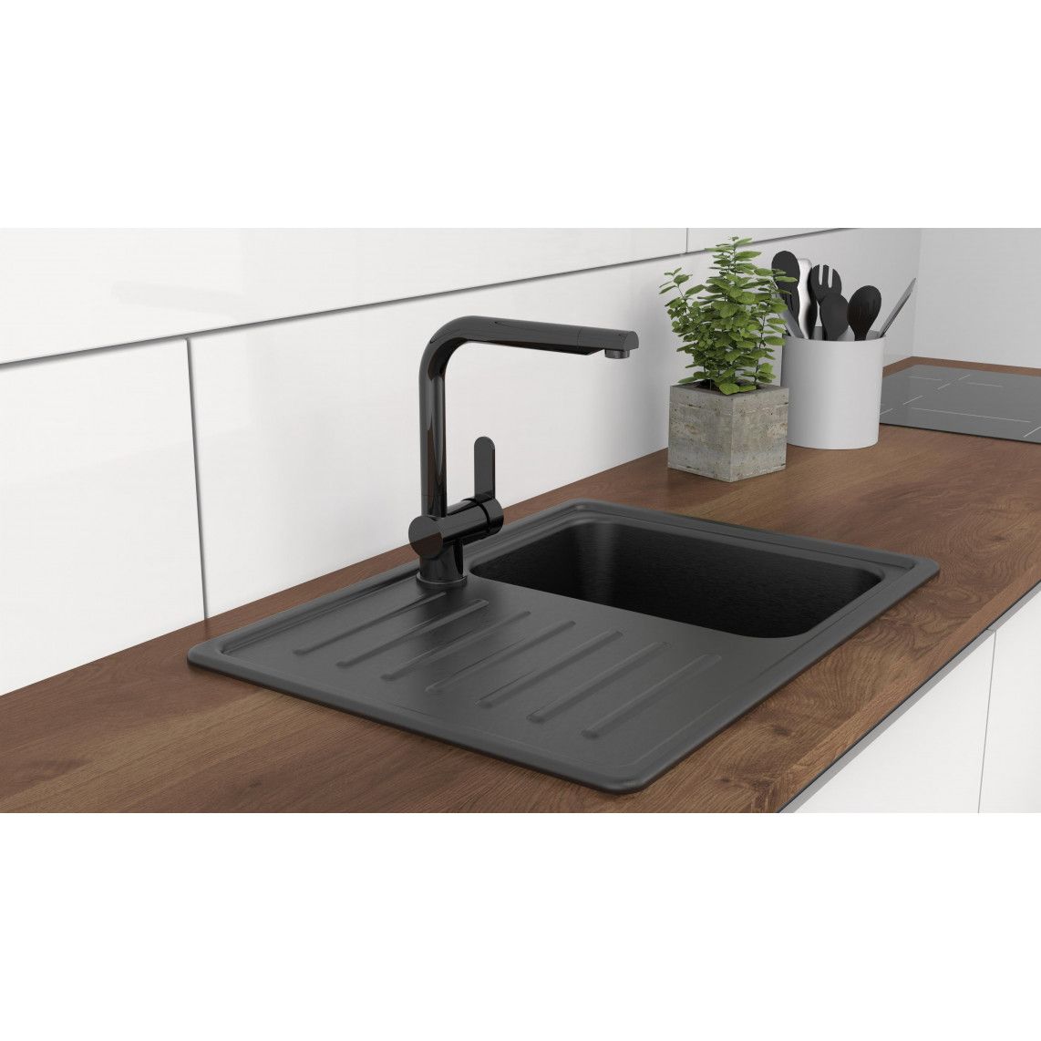 79836 RIO Keukenkraan, glanzend grafiet vue 8