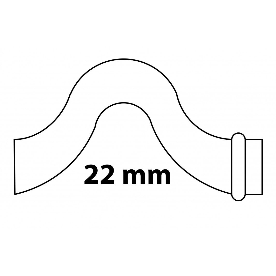 988629254 Crossover, copper solder fitting, 22 mm, 1 socket vue 3
