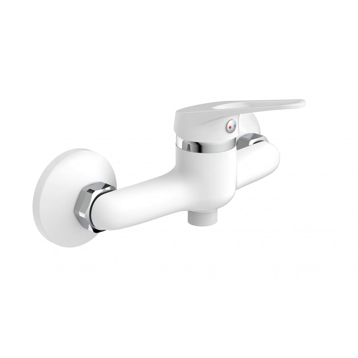 NI168SCR-W SPEED Douchekraan, wit/chroom vue 4
