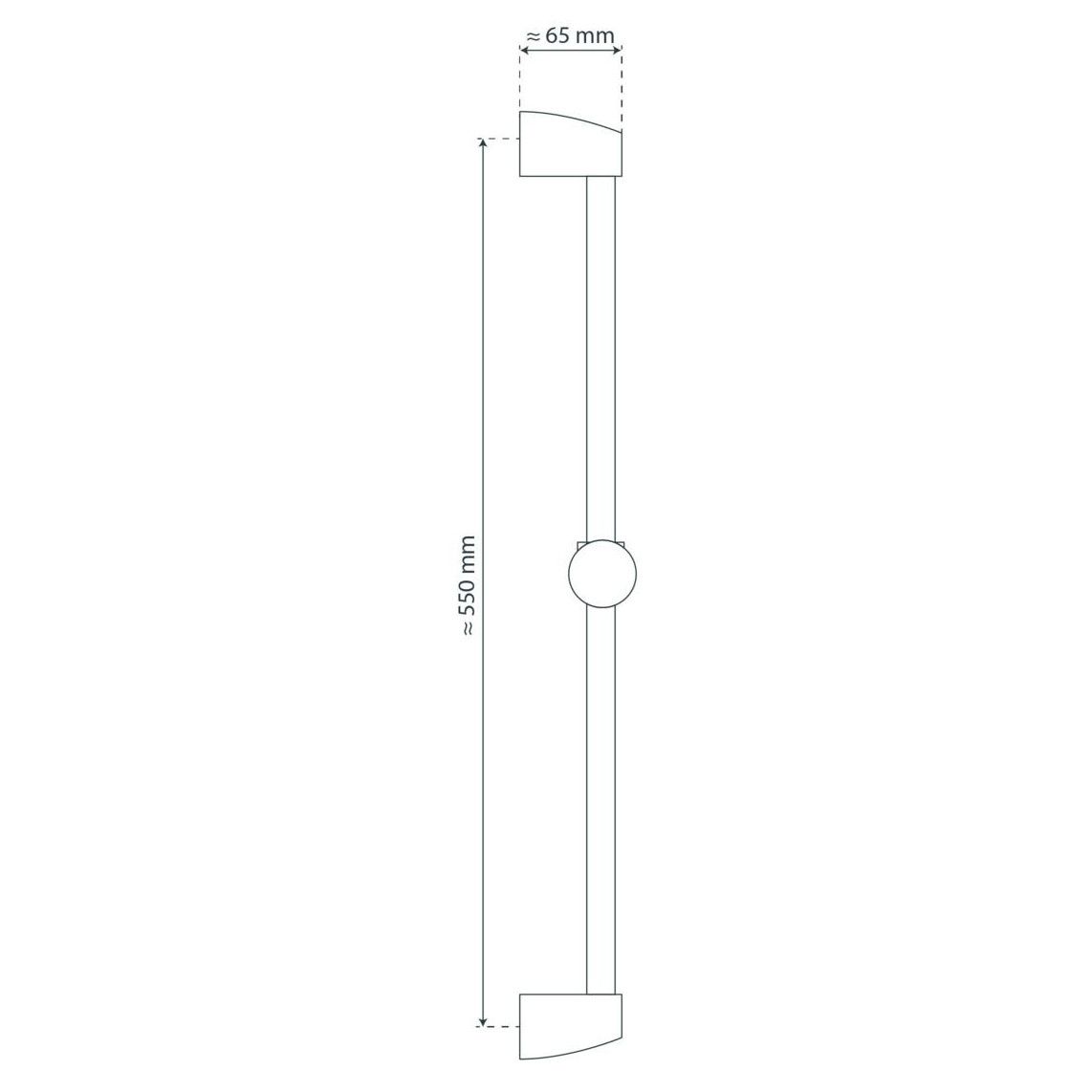 67111 STELLA Barre de douche, chromé vue 3
