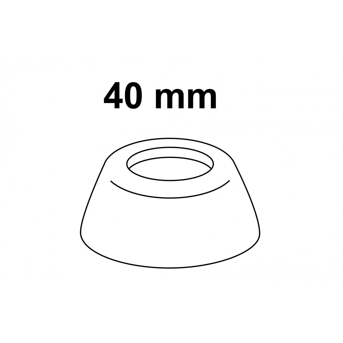 988375448 KS rosace, blanc, pour DN 40 siphon vue 2