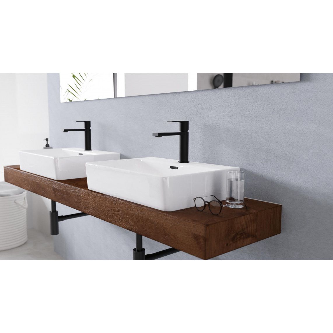 33016 MANHATTAN Mitigeur lavabo, noir mat vue 11