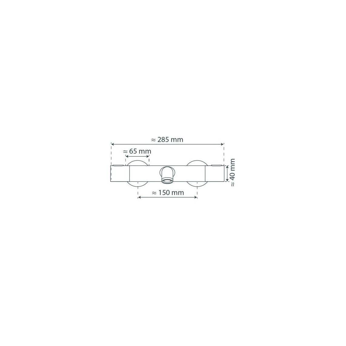 33190 LOS ANGELES Mitigeur thermostatique bain/douche, chromé vue 7