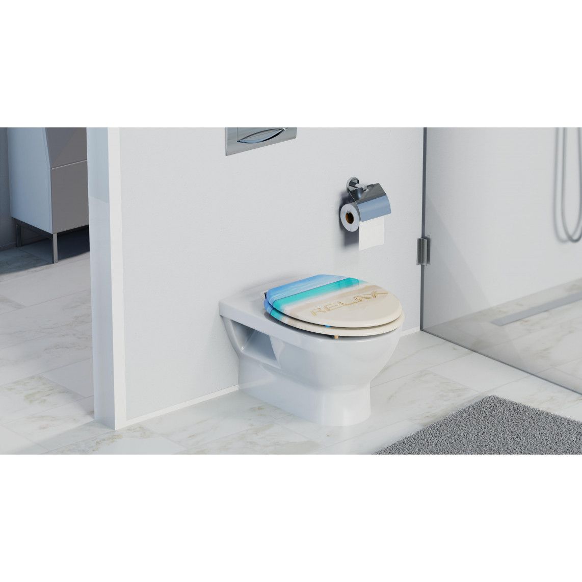 80131 abattant WC en MDF RELAX, avec frein de chute vue 10