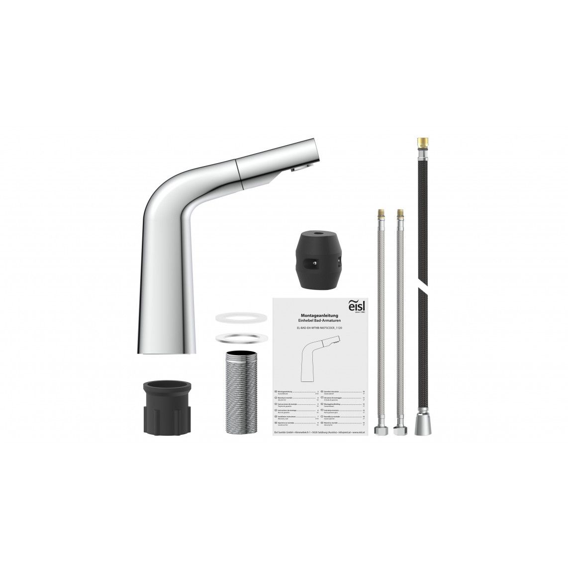 NI075COCR COOL Mitigeur lavabo, chromé, avec douchette à cheveux extractible vue 4