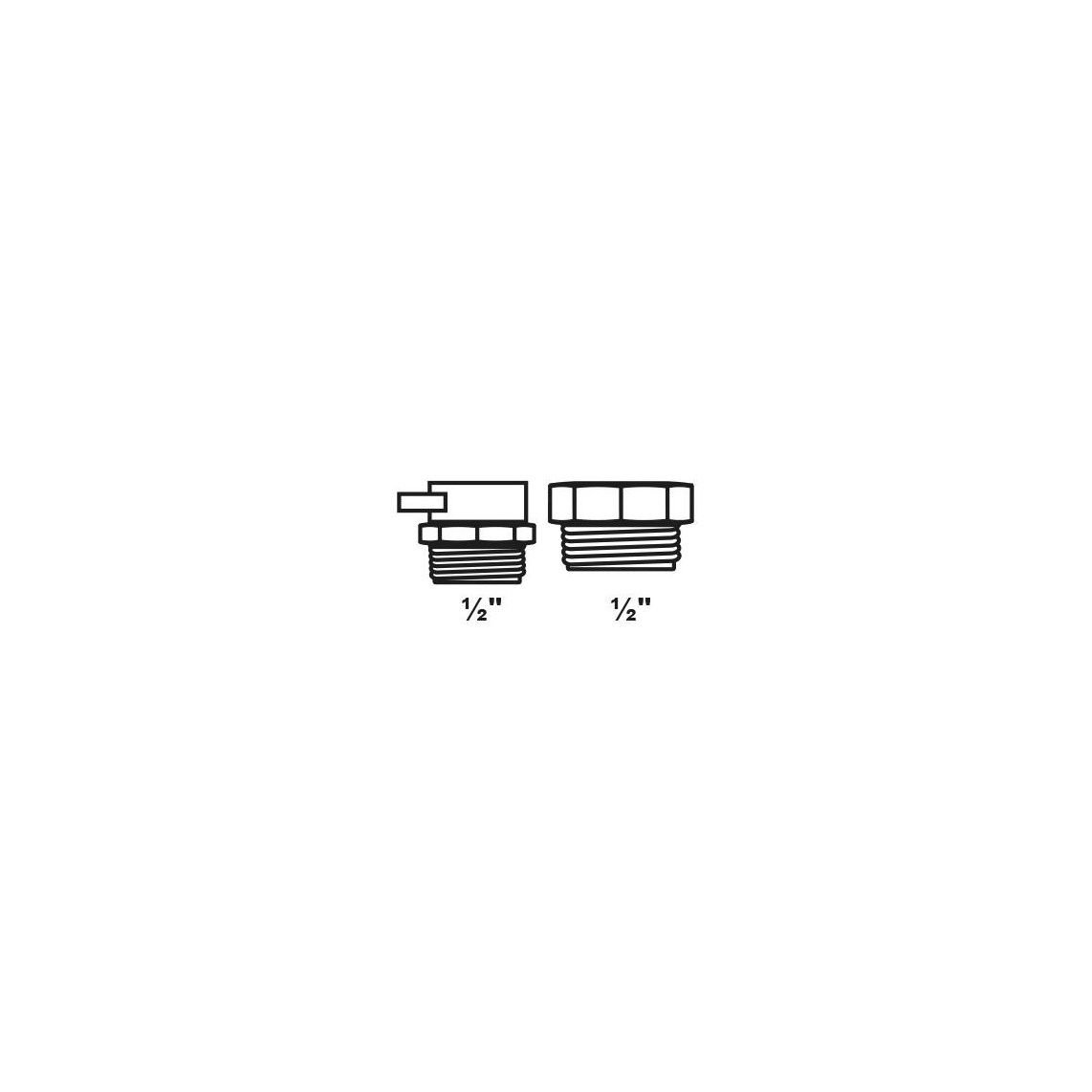 988557055 radiator blind- en ontluchtingsstop, 1/2" vue 2