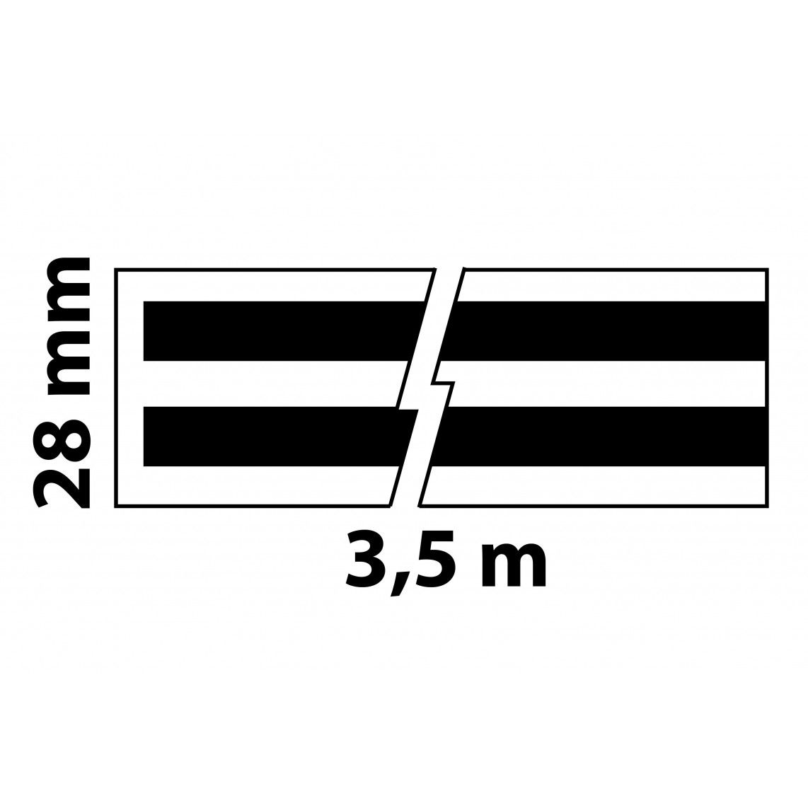 98930668 afdichttape, 28 mm x 3550 mm, voor Badkuipen vue 2