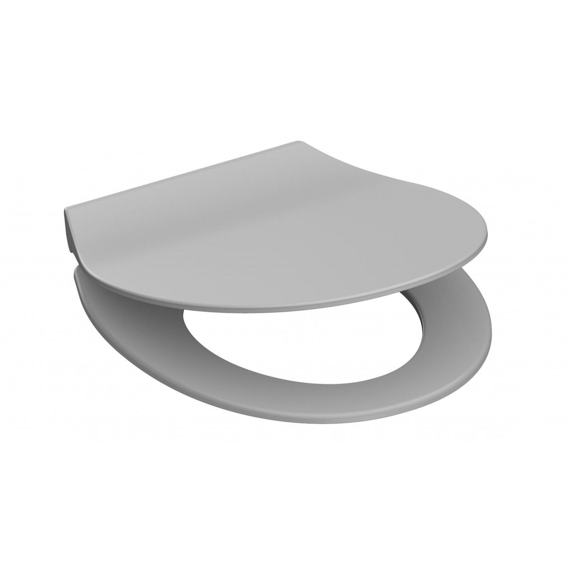 82702 abattant WC en Duroplast SLIM GREY, avec frein de chute et déclipsable vue 3
