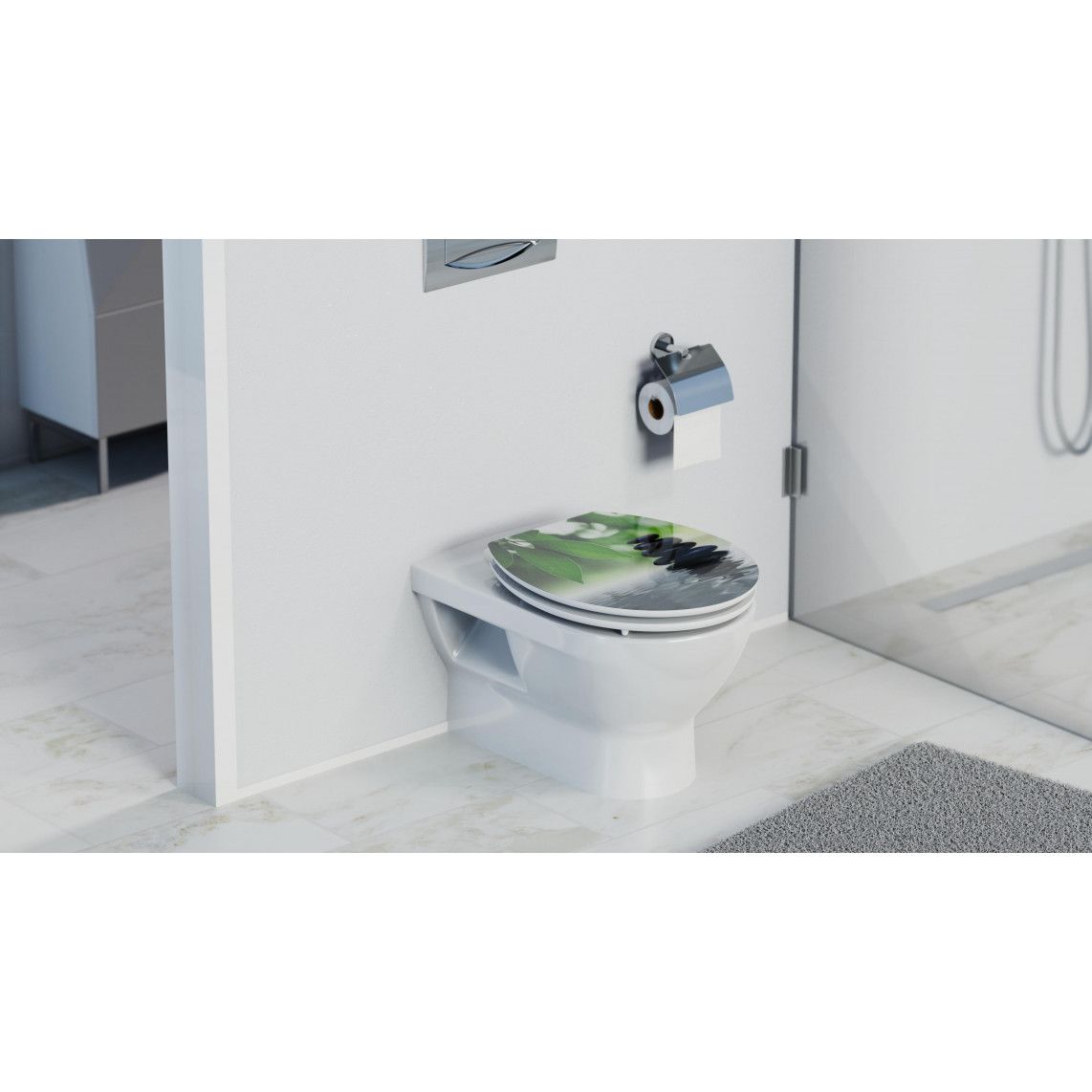 80543 abattant WC en MDF HG OASIS, avec frein de chute vue 11