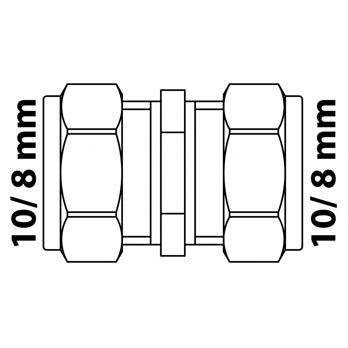 989454117 LT pièce de raccordement, vierge, 10 mm / incl. 2x jeu de réduction 8 mm, raccord à serrer pour tube en cuivre vue 4