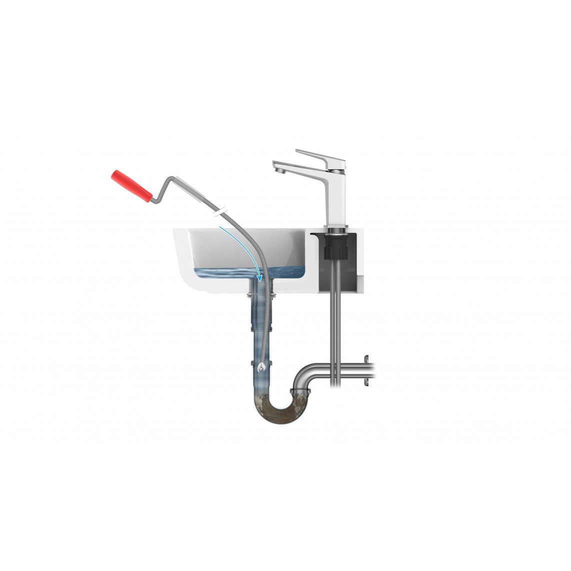 99907100 ontstoppingsveer, RSV, 5 mm x 3m vue 4