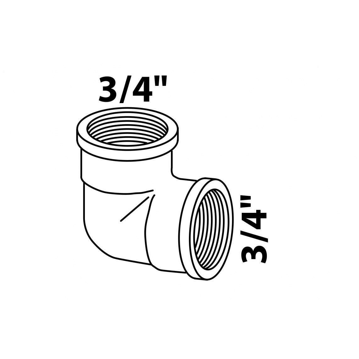 989383355 MS knie 90°, blanco, 3/4"BI vue 2