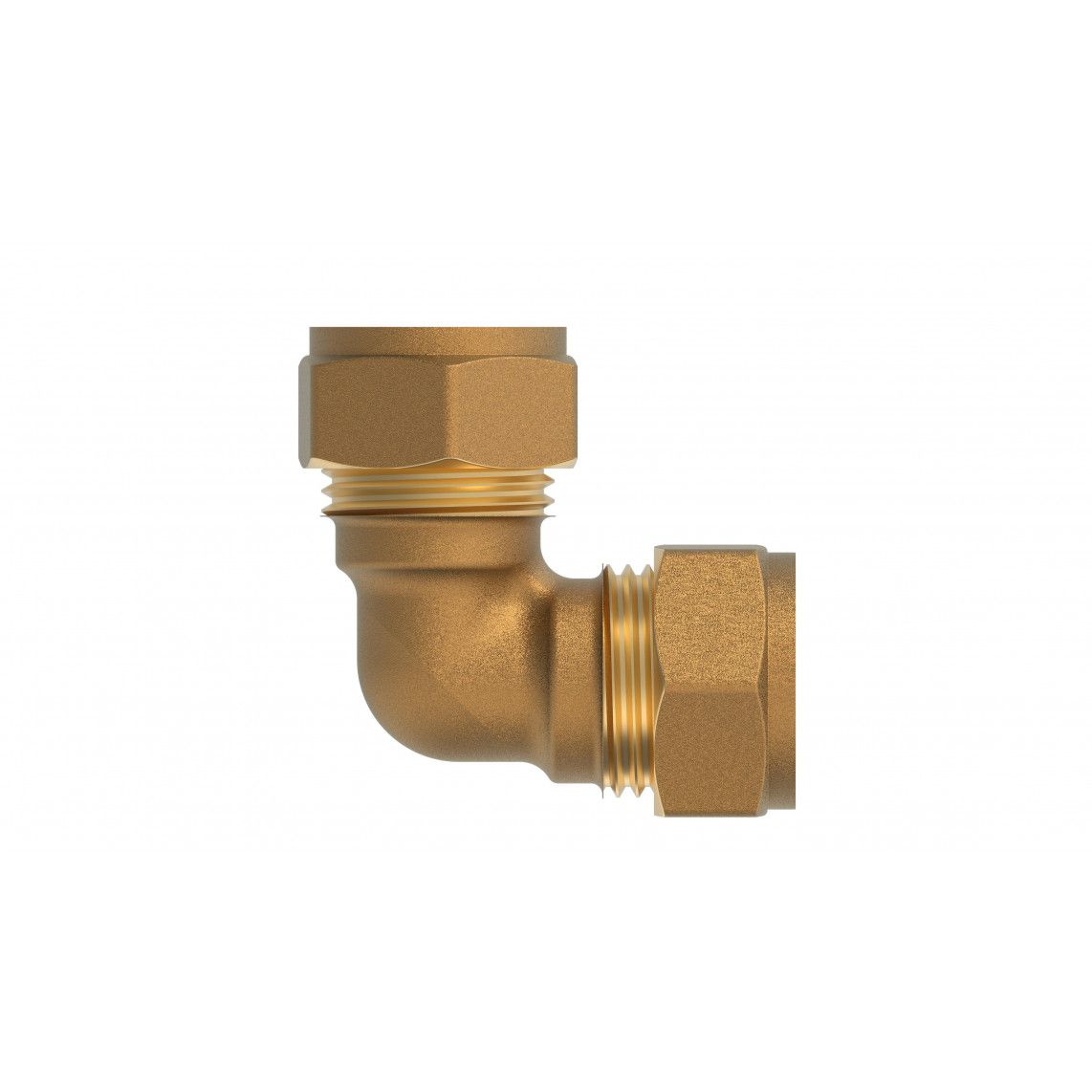 989451217 Brass angle 90°, brass, 15 mm, clamp fitting for copper pipe vue 2