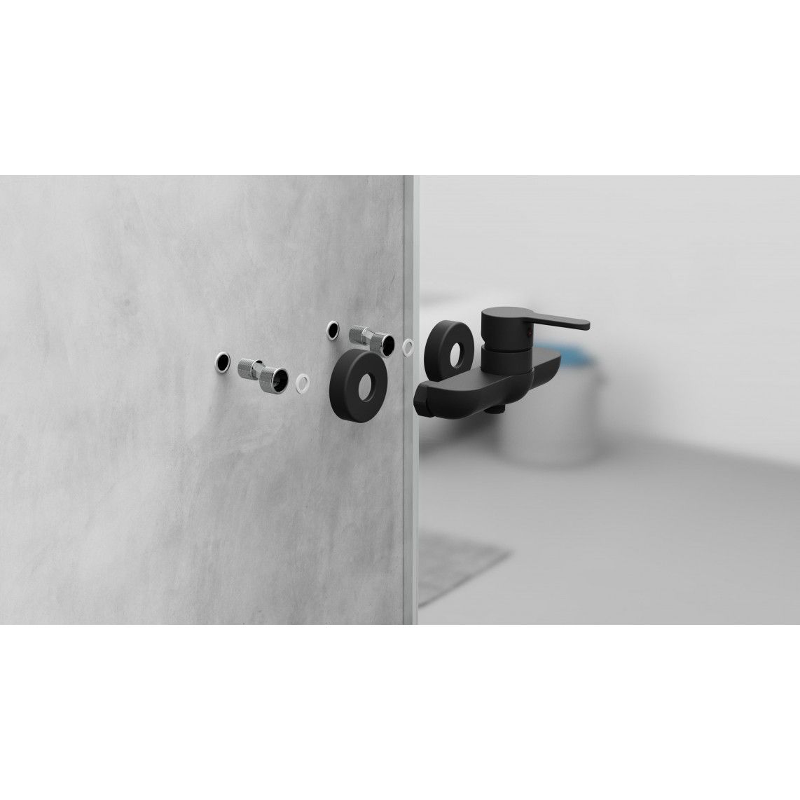 44406 DENVER Mitigeur douche, noir mat vue 10