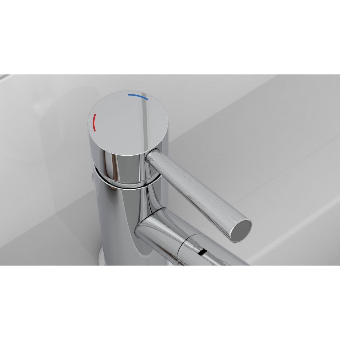 79101 CORNWALL Wash basin mixer low pressure, chrome vue 6