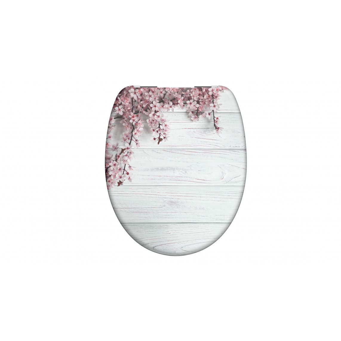 82197 Duroplast Toilet seat FLOWERS& WOOD, with soft close vue 2