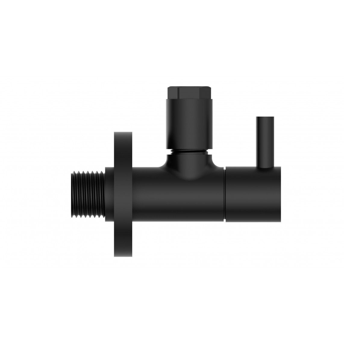 98166120 Angle valve, brass, black matt, 1/2"male x 10 mmQ, with rose vue 6