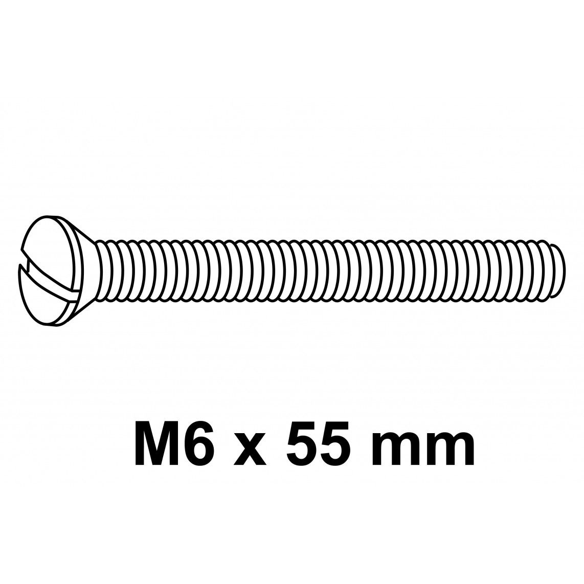 98960010 Vis de rechange pour vannes à bouchon, chromée, M6 x 5,5 cm vue 2
