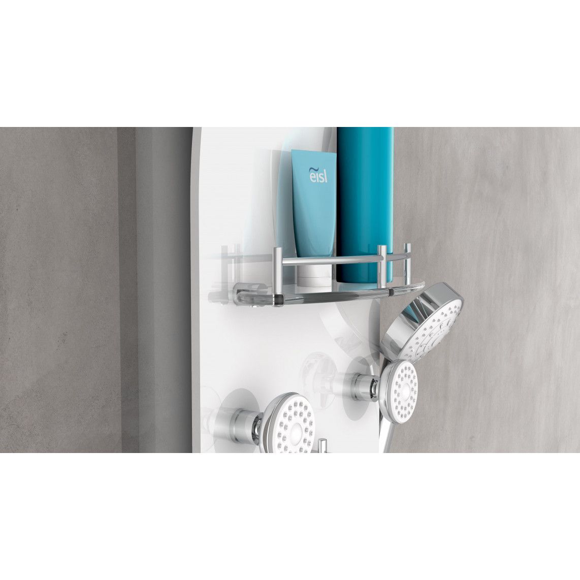 ORSP-YMSBW KARIBIK Panneau de douche, blanc vue 11