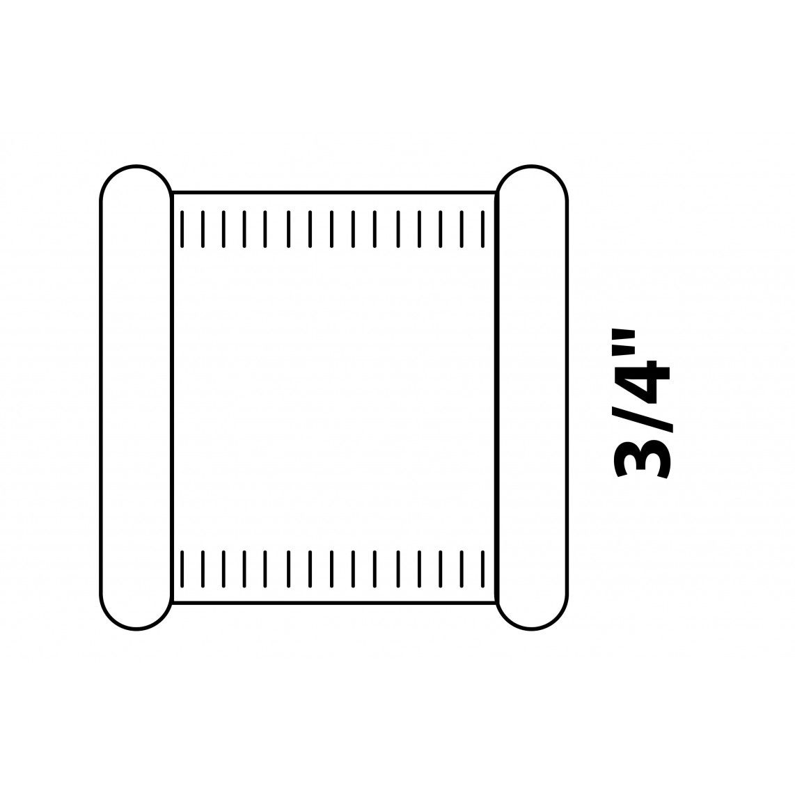 989363355 MS dubbele mof, blanco, 3/4"BI vue 2
