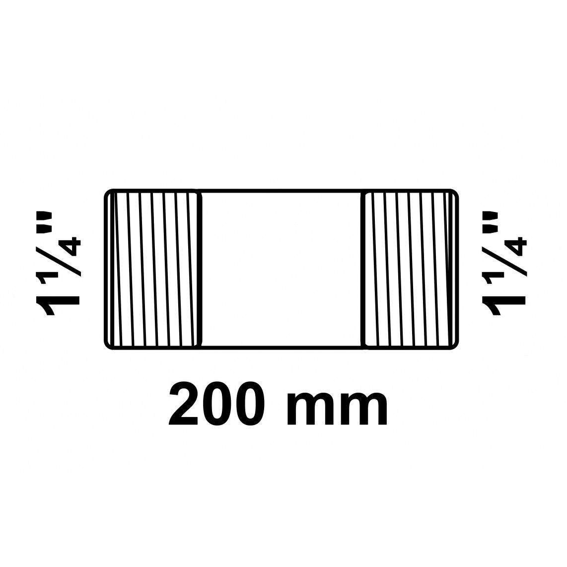 989825955 FM mamelon double, galvanisé, 1" x 600 mm, (23) vue 2