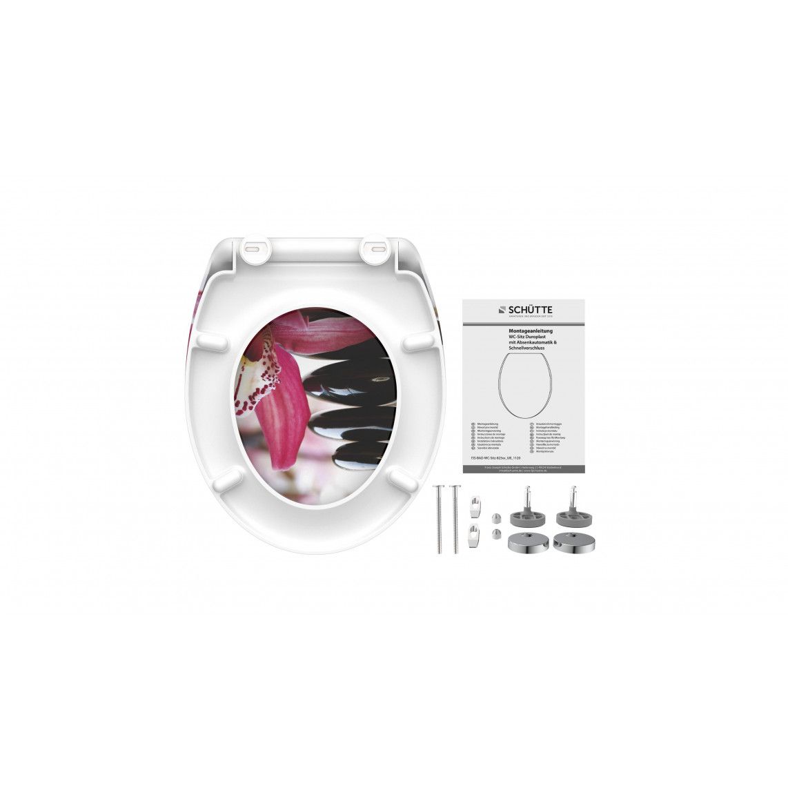 82376 Duroplast WC-zitting WELLYNESS, met valrem en afneembaar vue 6