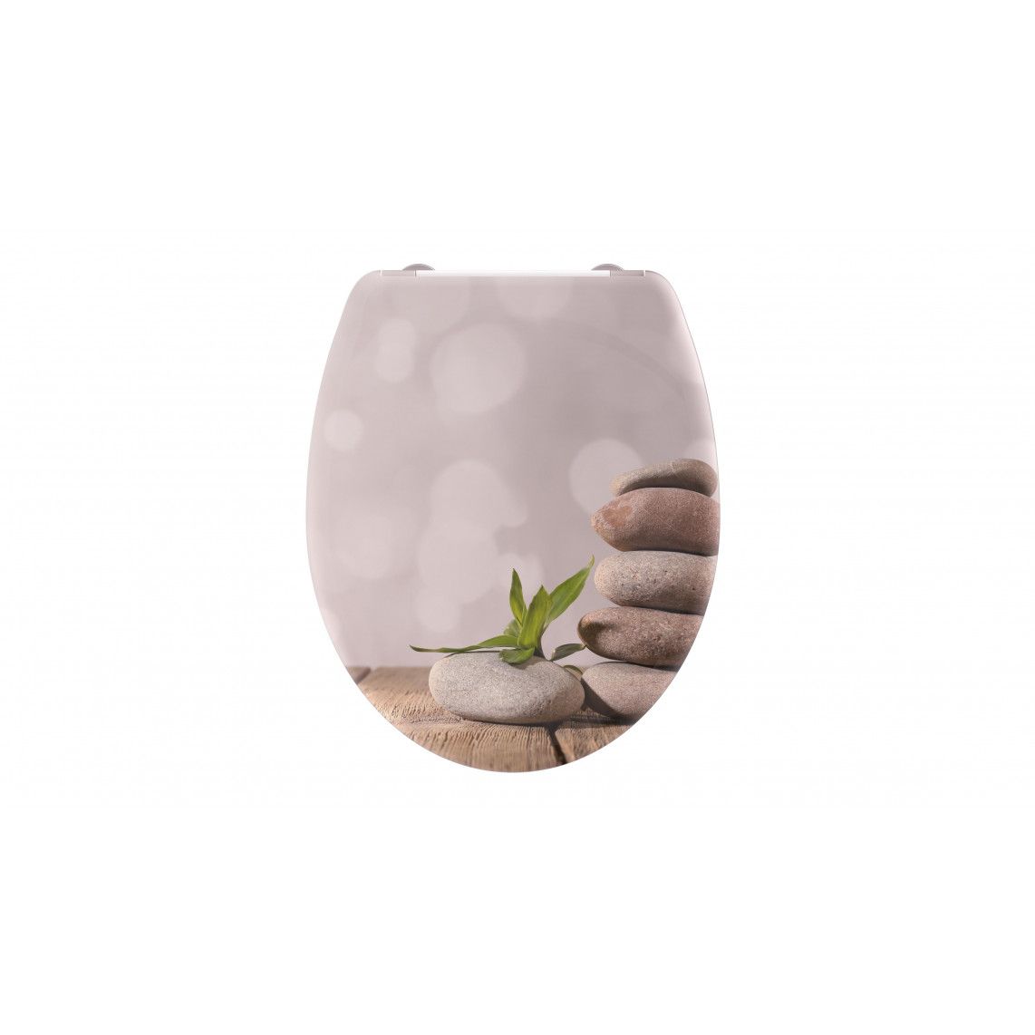 82380 Duroplast WC-zitting STONE PYRAMID, met valrem en afneembaar vue 2