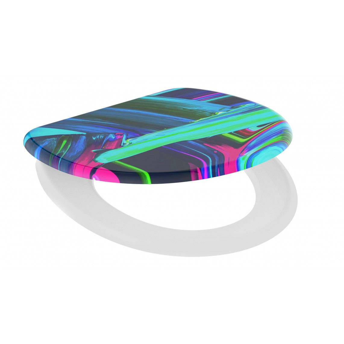 82191 abattant WC en Duroplast, NEON PAINT, avec frein de chute vue 3