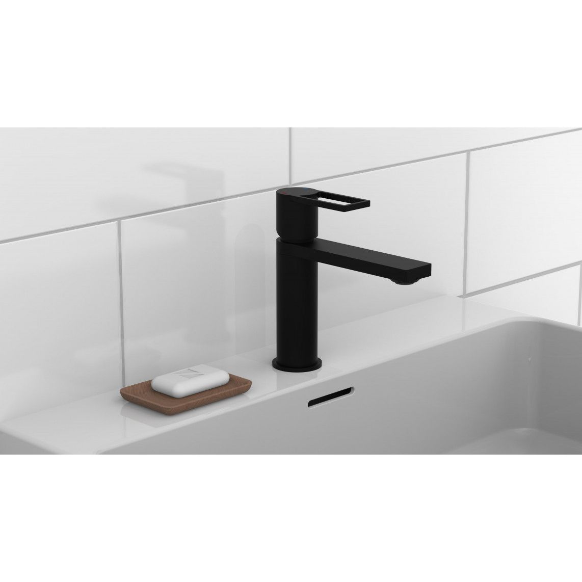 33016 MANHATTAN Mitigeur lavabo, noir mat vue 6