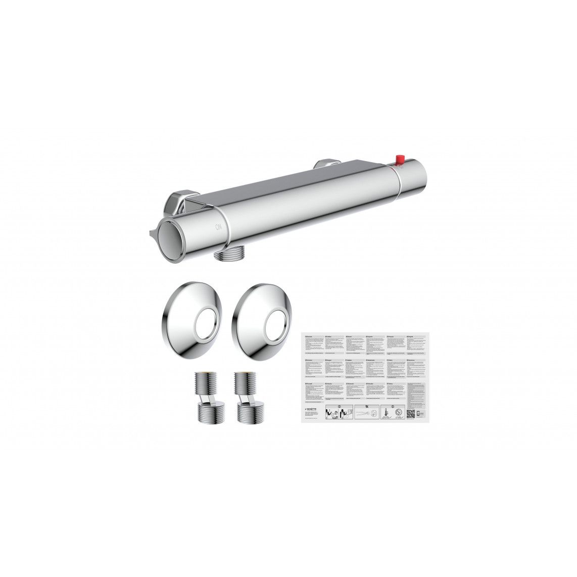 52445 VICO Thermostatic shower mixer, chrome vue 6