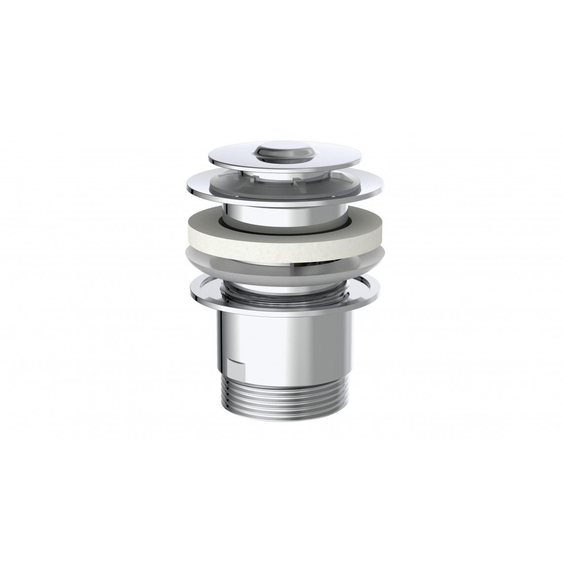 98807320 DAV-2WK afvoerwaste, chroom, 1 1/4" x 65 mm vue 2