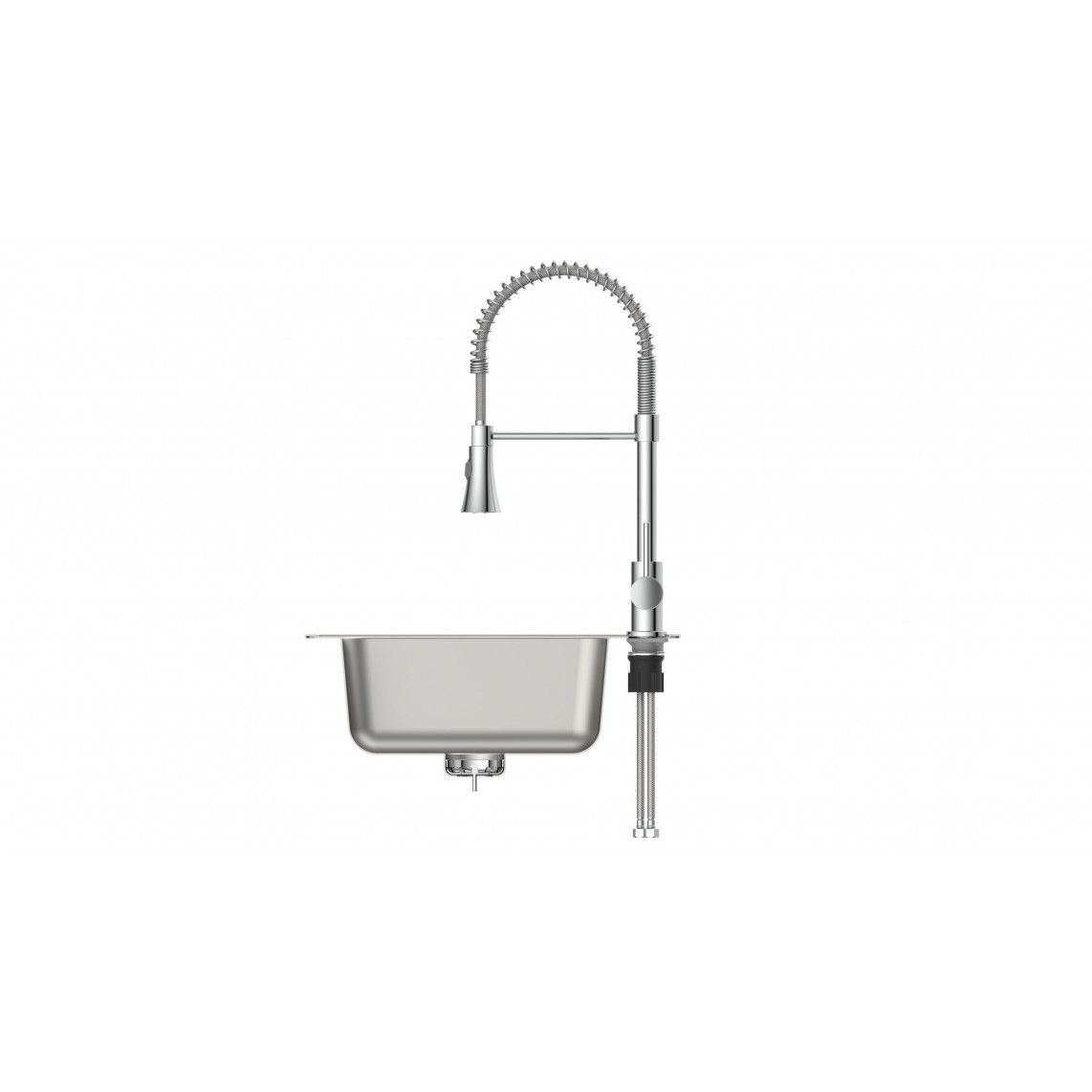 NI183ESCR-PR LEON Sink mixer, chrome, with pull-out sprayer vue 8