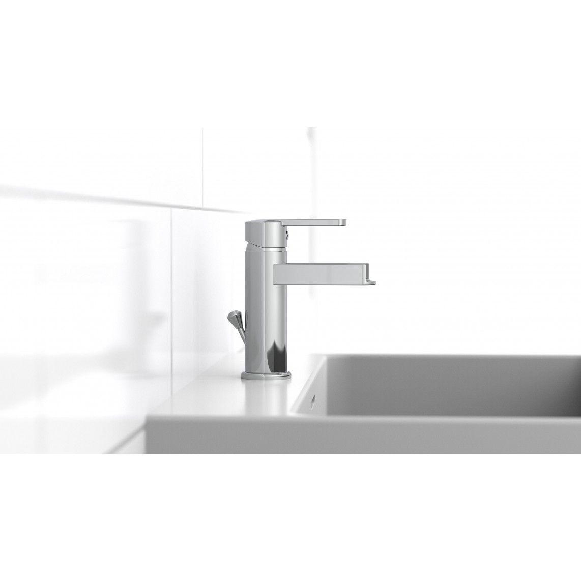 26110 NIAGARA Wastafelkraan, met waterval uitloop, chroom vue 9